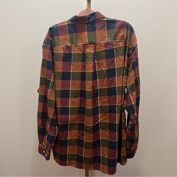 Orvis No-Work Work Shirt Mens XXL Cotton Multicolor Plaid Long Sleeve Button Up - Picture 11 of 12